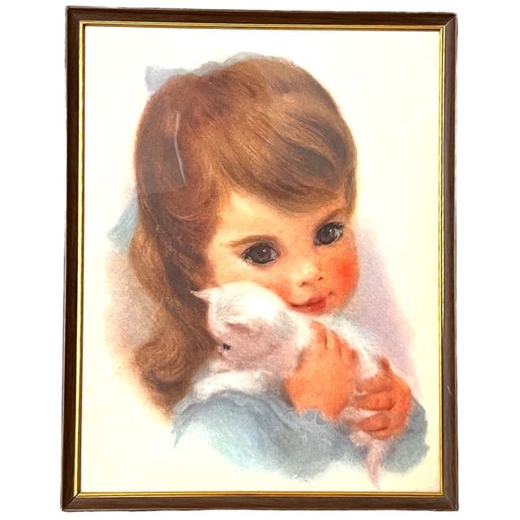 Vtg FRAMED w/ Glass Frances Hook Prints Northern Tissue Iconic Advertising - Picture 2 of 6